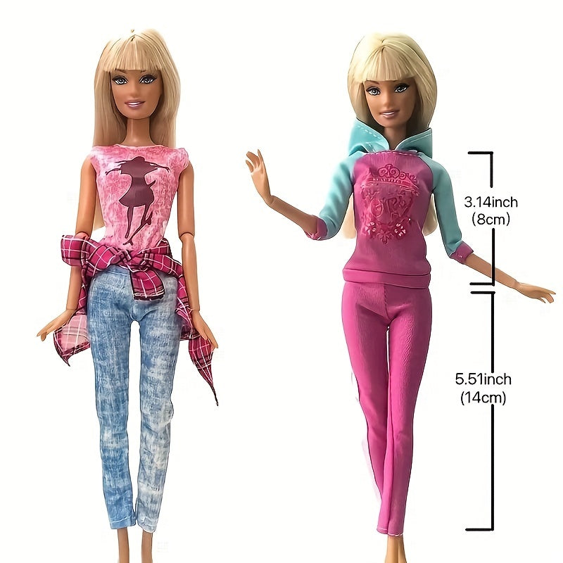 Long Skirt Dress for Doll Clothes Changing Outfit