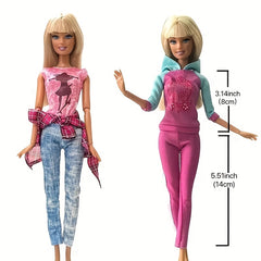 Long Skirt Dress for Doll Clothes Changing Outfit