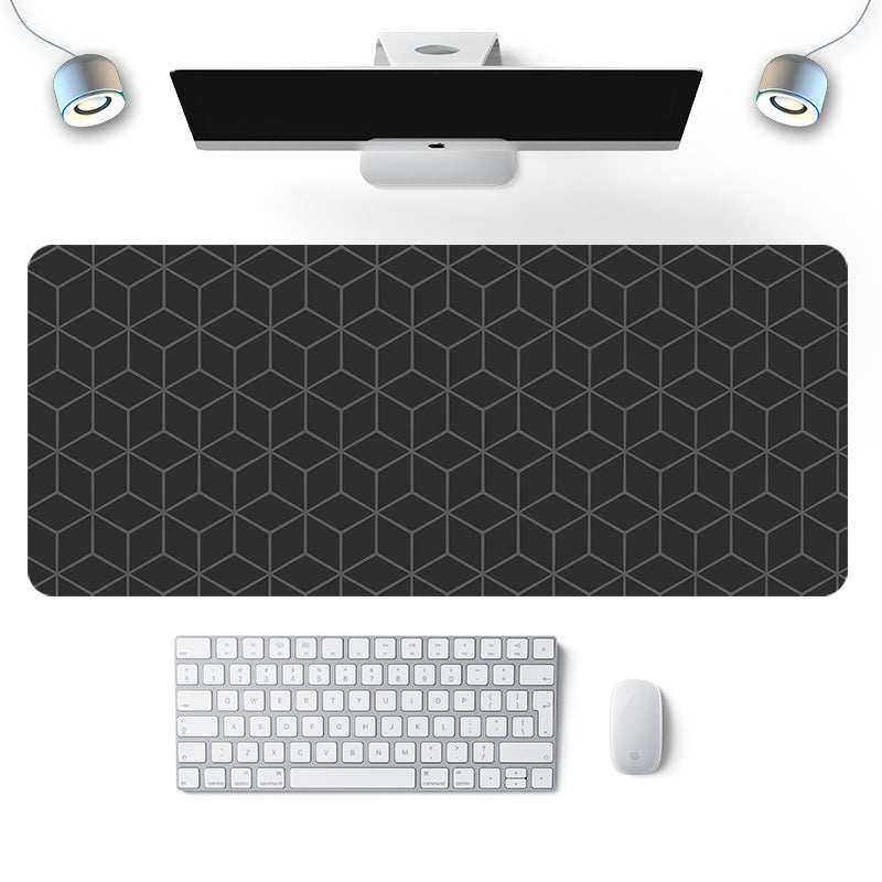 Extra Large Geometric Desk Mat - Wear Resistant & Heat Insulation