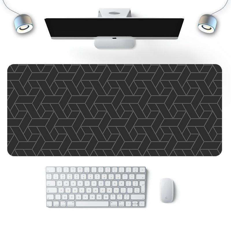 Extra Large Geometric Desk Mat - Wear Resistant & Heat Insulation