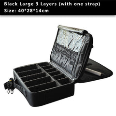 Professional Travel Makeup Case Large Capacity Makeup Train Case
