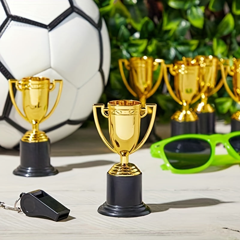 12pcs Plastic Mini Trophies for Party Props Rewards Competitions