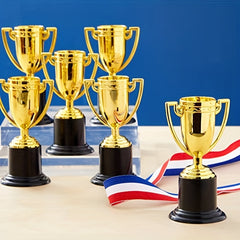 12pcs Plastic Mini Trophies for Party Props Rewards Competitions