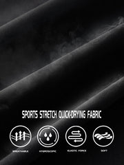 Men's Solid Bottom Leggings Quick Drying Compression Pants