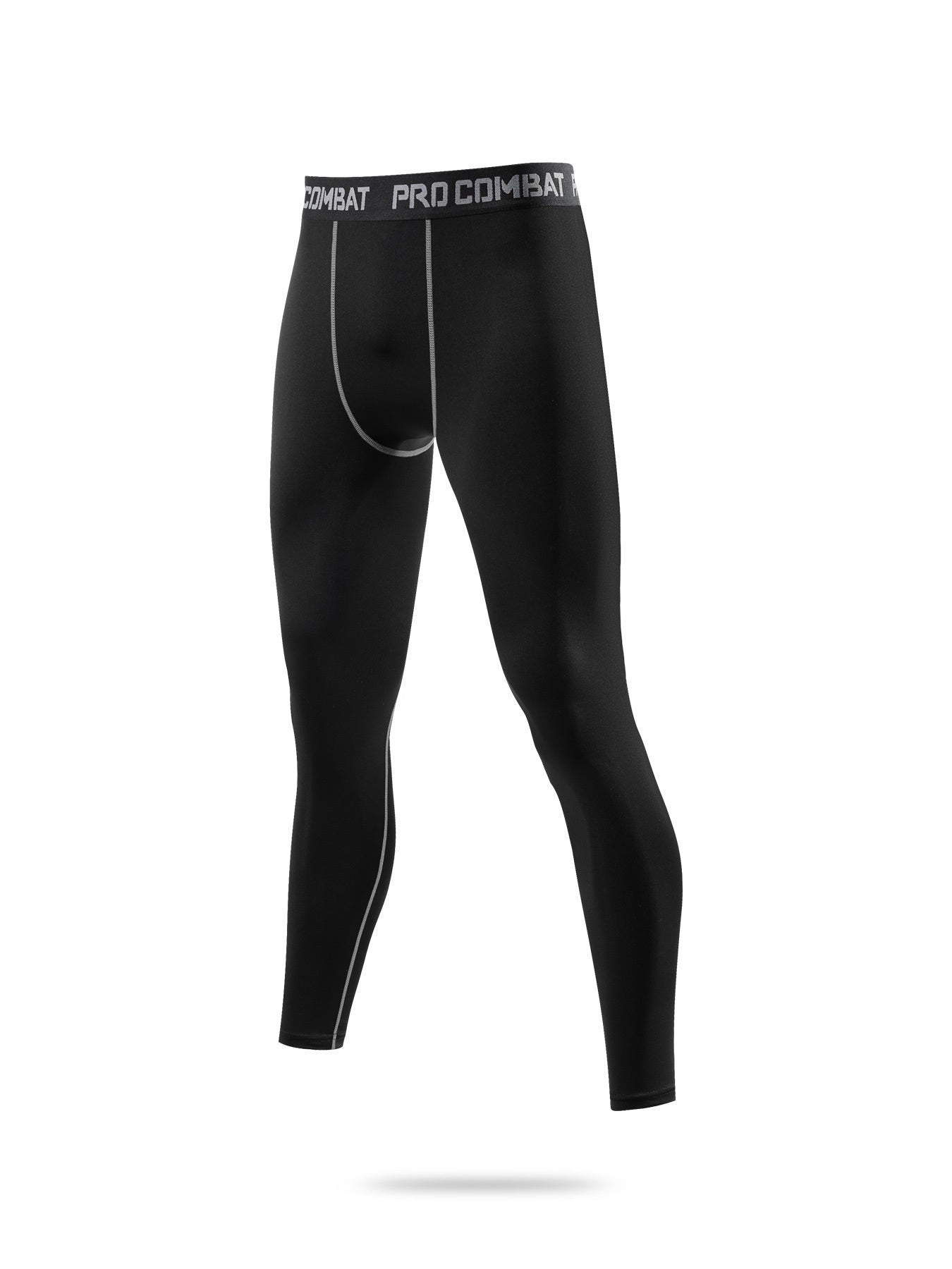 Men's Solid Bottom Leggings Quick Drying Compression Pants