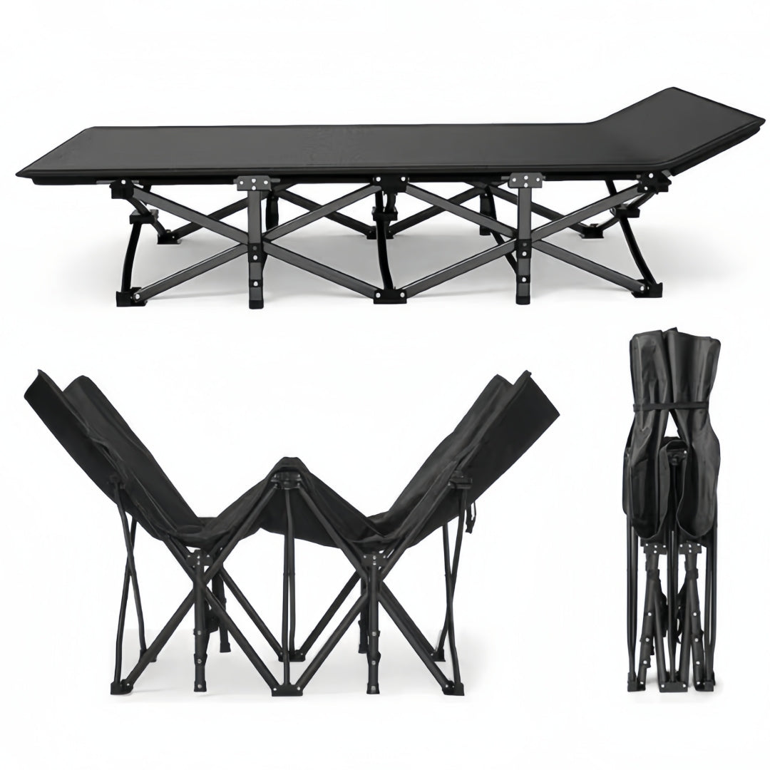 Portable Folding Bed for Outdoor Camping, Office Nap, Beach Travel