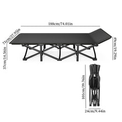 Portable Folding Bed for Outdoor Camping, Office Nap, Beach Travel