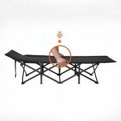 Portable Folding Bed for Outdoor Camping, Office Nap, Beach Travel