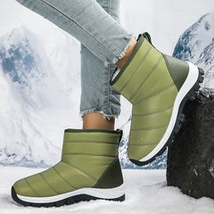 Women's Non slip Snow Boots Warm Winter Outdoor Thickened Medium Tube Boots