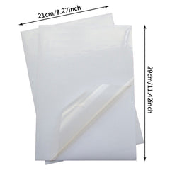 10pcs A4 Clear Sticker Paper Inkjet Printer Label Waterproof