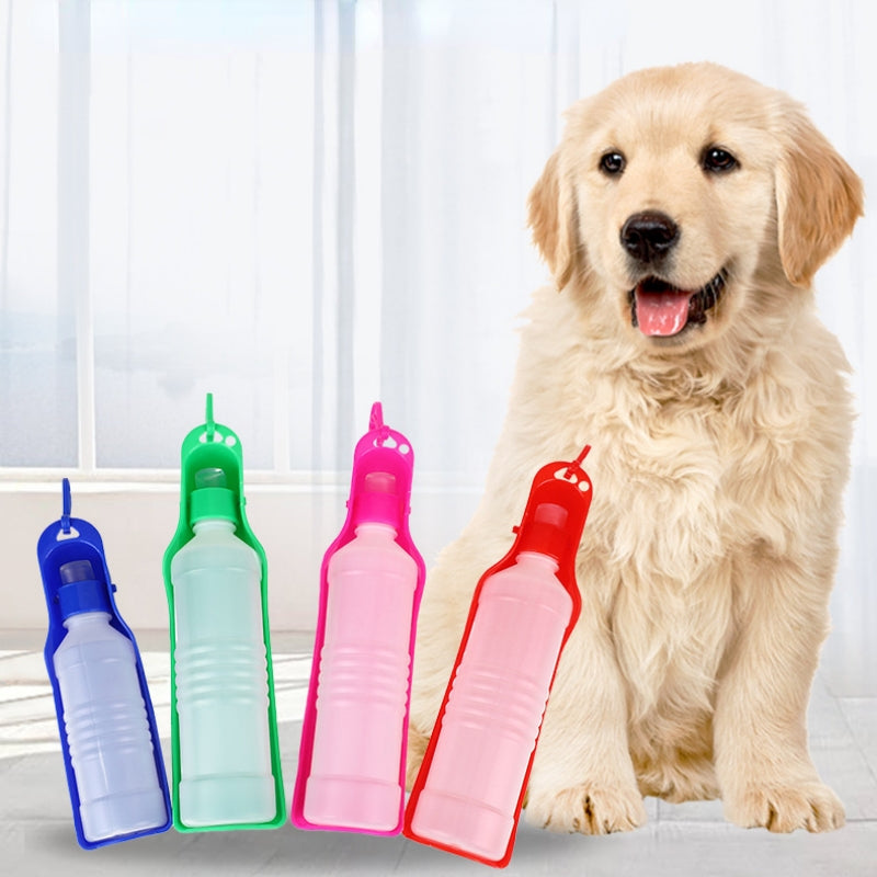 Portable Dog Water Bottle with Foldable Feeder