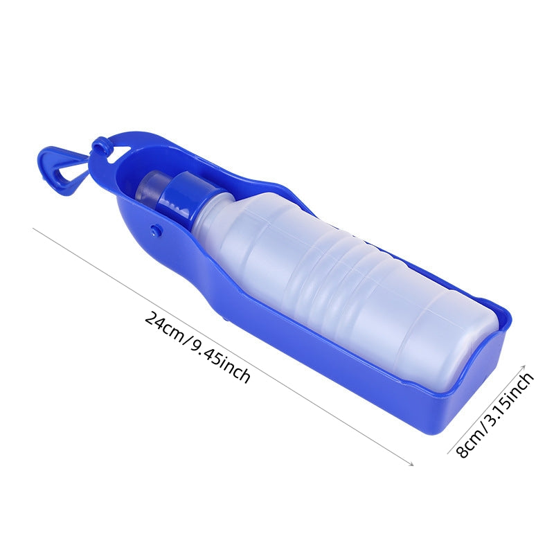 Portable Dog Water Bottle with Foldable Feeder