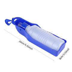 Portable Dog Water Bottle with Foldable Feeder
