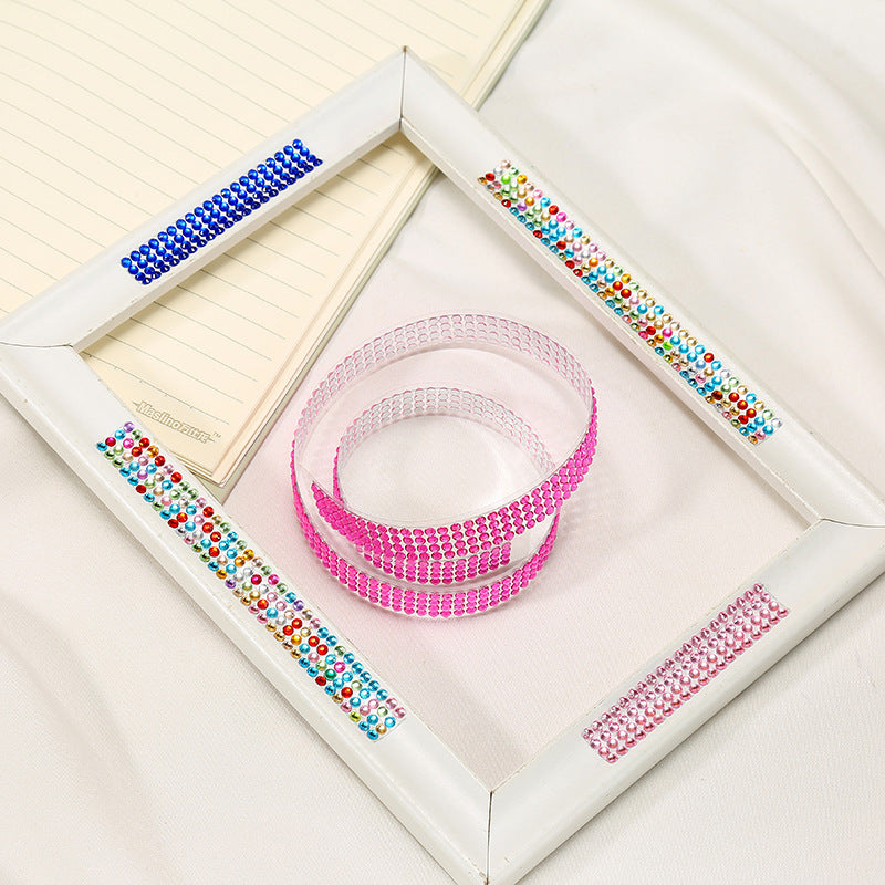 Acrylic Diamond Tape DIY Photo Album Decoration Crystal Sticker Border