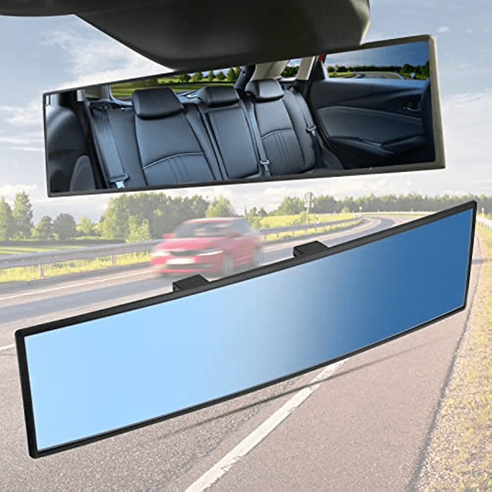 Universal Panoramic Convex Rearview Mirror Clip on Wide Angle Rear View Mirror
