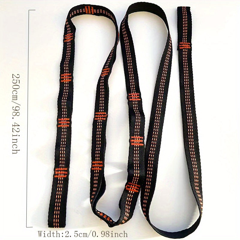 Adjustable Hammock Tree Strap Lightweight with Hook for Camping