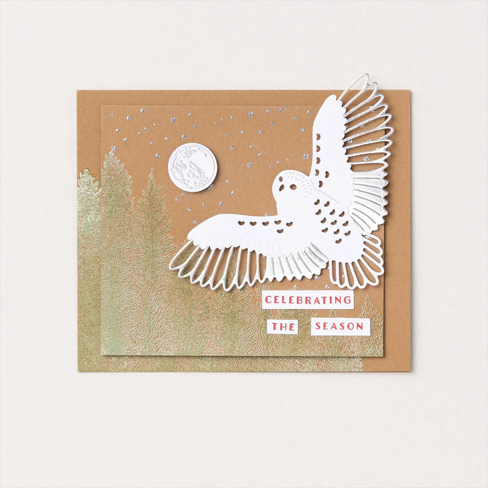 Christmas Clear Stamps Set Pine Forest DIY Craft Art Gift