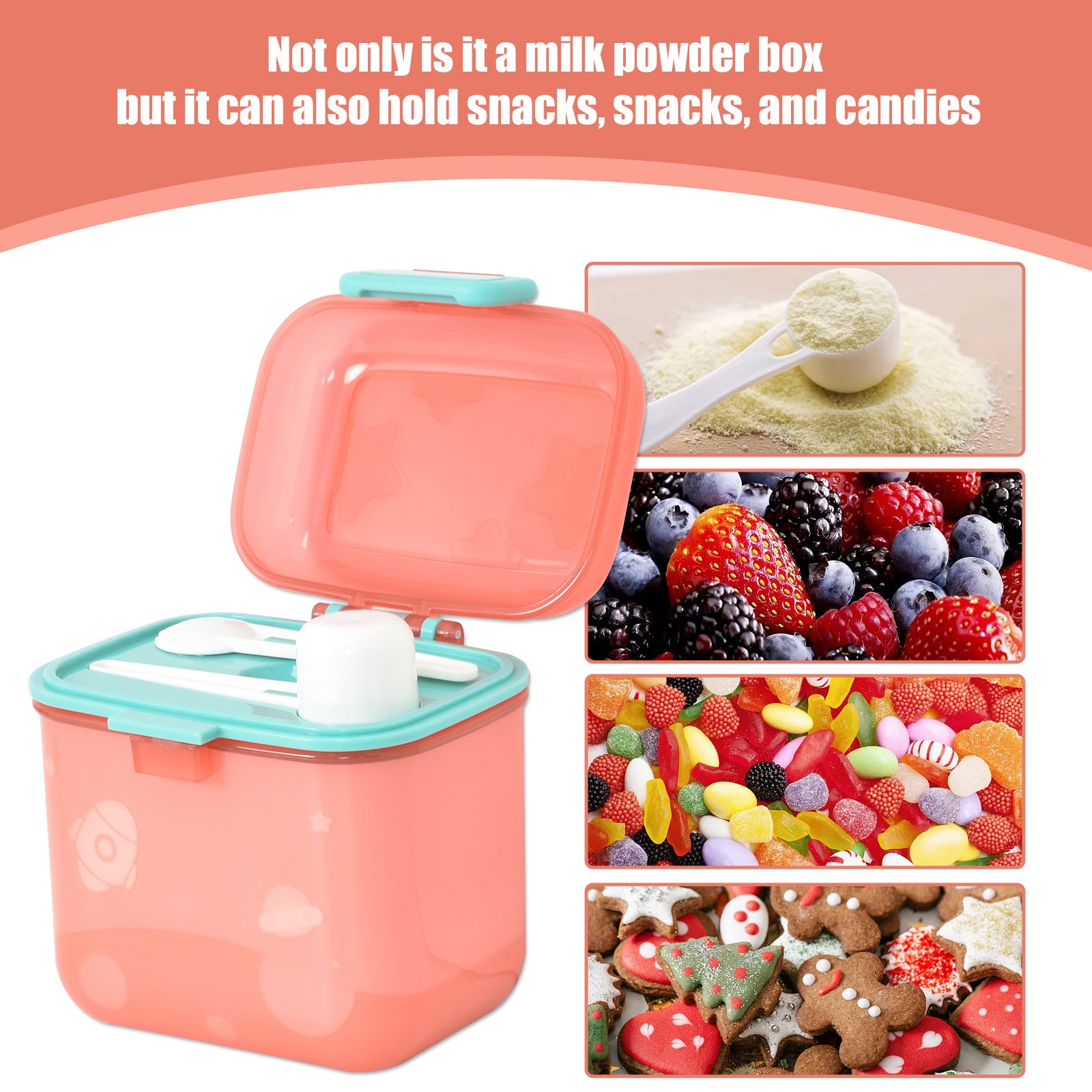 Portable Formula Dispenser Travel Milk Powder Container