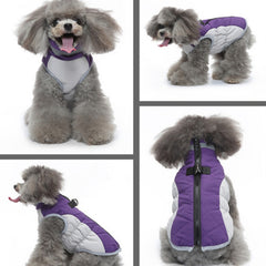 Dog Winter Warm Coat Soft Thickened Pet Clothes Dog Jacket With Zipper