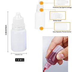 12pcs 10ML Plastic Dropper Bottles with Screw Cap for Eye Liquid