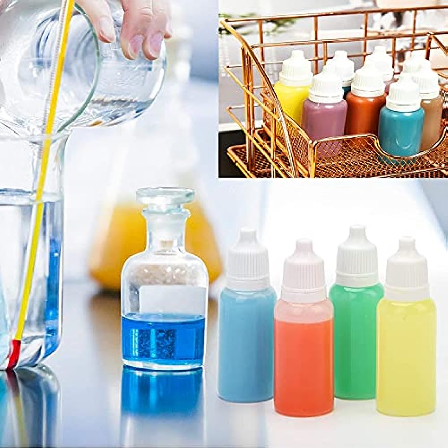12pcs 10ML Plastic Dropper Bottles with Screw Cap for Eye Liquid