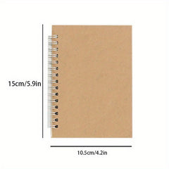 100 Pages Spiral Coil Notebook Sketch Pad Memo Notepad