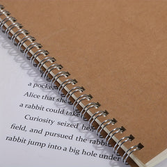 100 Pages Spiral Coil Notebook Sketch Pad Memo Notepad