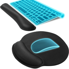 Ergonomic Mouse Pad with Wrist Support Keyboard Wrist Rest Set