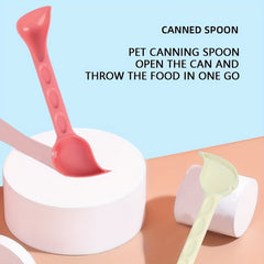 Pet Can Opener Spoon Multifunctional Plastic Cat Food Spoon