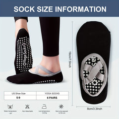 Women's Yoga Socks Non Slip Cross Strap Sports Socks