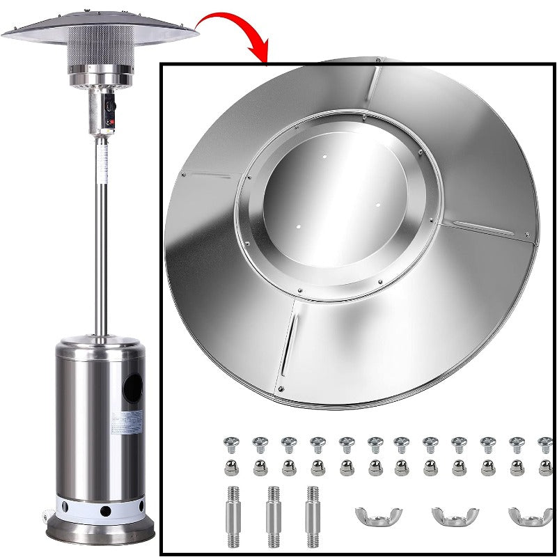 Aluminum Heater Top Reflector for Outdoor Propane Patio Heaters