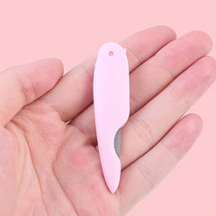 Stainless Steel Folding Nail File Double Sided Cuticle Shaping Tool