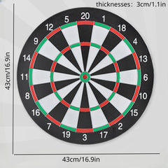 Double Sided Dartboard With Dart Needles Funny Dart Board Game