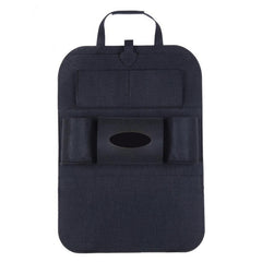 2pcs Car Back Seat Storage Bag Organizer Trunk Elastic Felt Storage Bag 6 Pocket