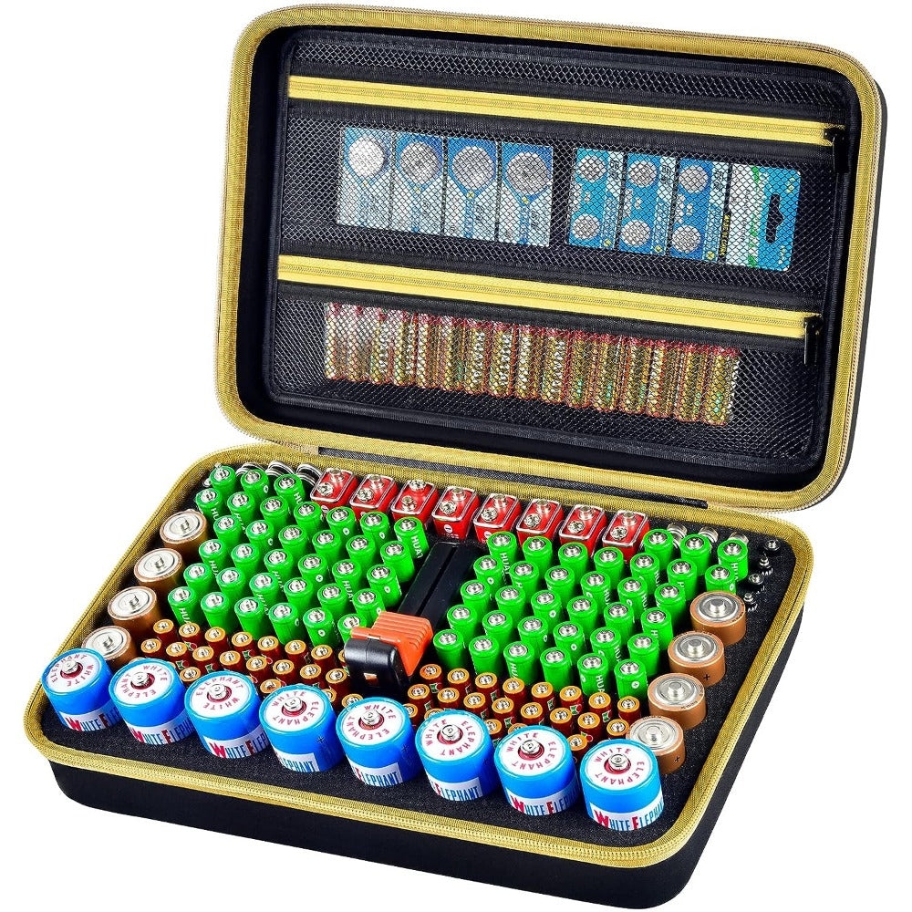 Battery Organizer Storage Case Holds 162 Batteries