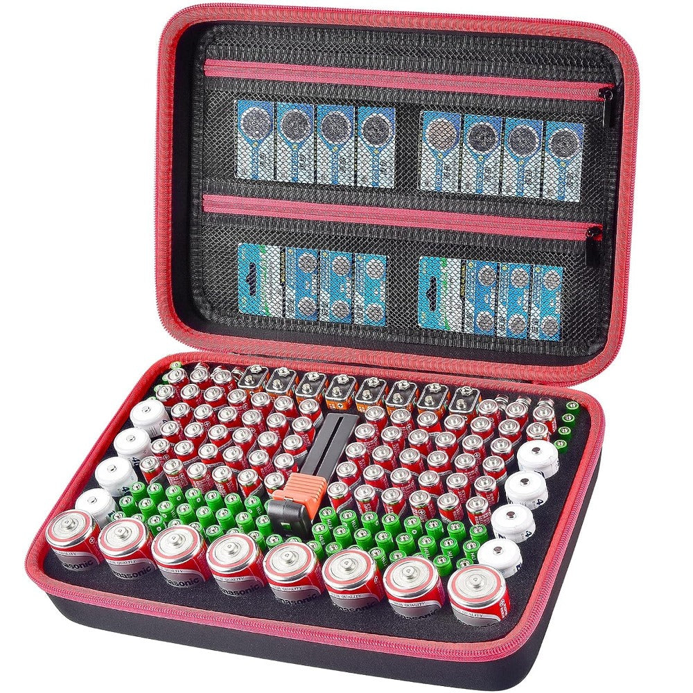 Battery Organizer Storage Case Holds 162 Batteries