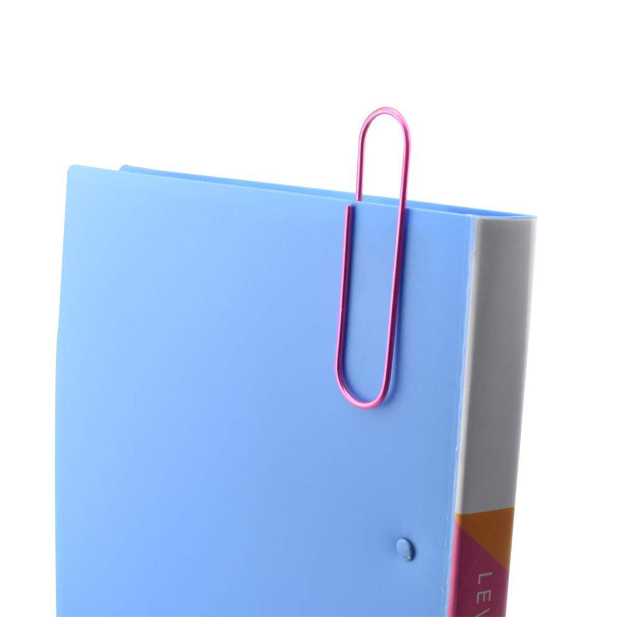 Coloured Paper Clips Set 250pcs Plastic Coated Small Large 28mm 50mm 100mm