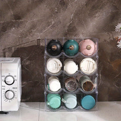 Sports Water Bottle Organizer For Cabinet Stackable Tumbler Organizer