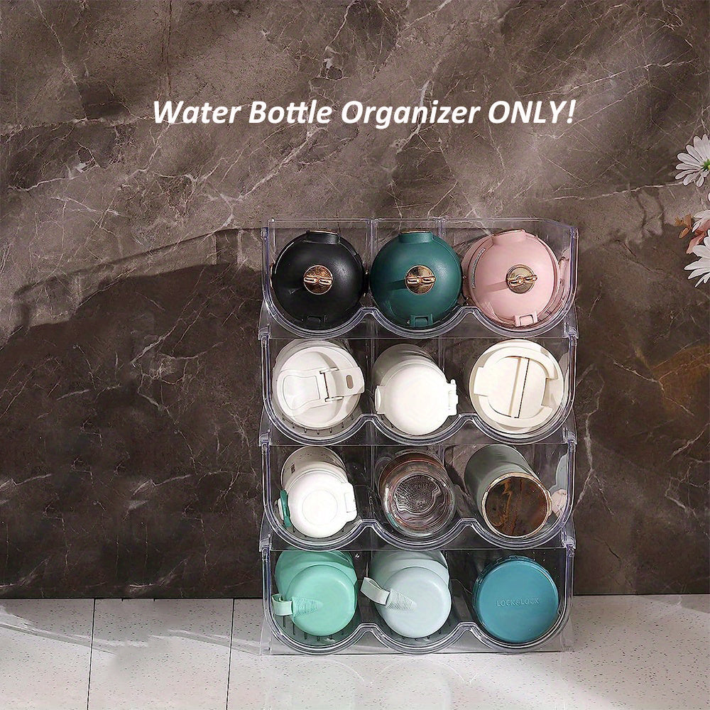 Sports Water Bottle Organizer For Cabinet Stackable Tumbler Organizer
