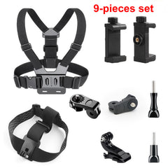 360 Rotating Cellphone Holder Chest Harness for Outdoor Sports