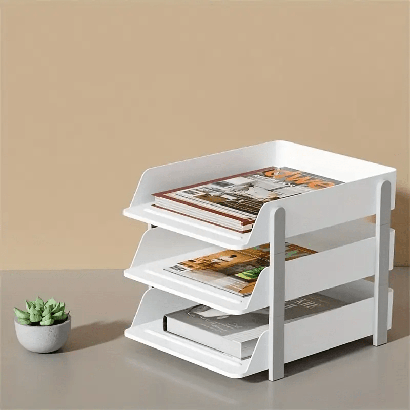 Stackable Office Desktop Storage Box for Easy Organization