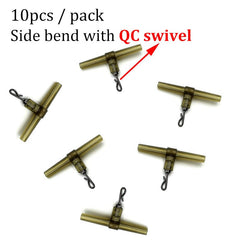 15pcs Anti Tangle Soft Tube With Swivel Ring for Carp Fishing Tackle