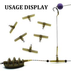 15pcs Anti Tangle Soft Tube With Swivel Ring for Carp Fishing Tackle