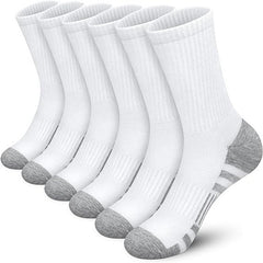 5 Pairs Men's Basketball Crew Socks for Autumn/Winter