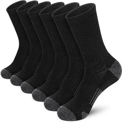 5 Pairs Men's Basketball Crew Socks for Autumn/Winter
