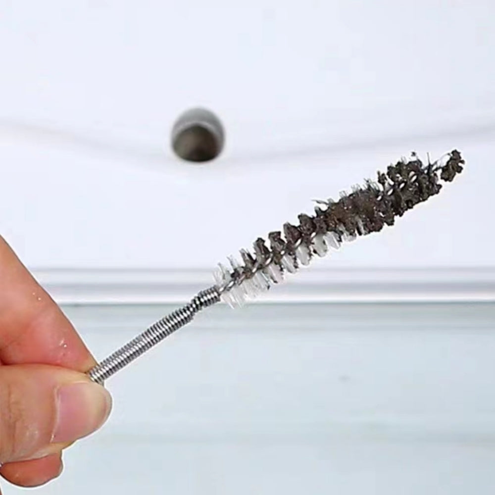 1pc Stainless Steel Spiral Washing Brush for Refrigerator Washer