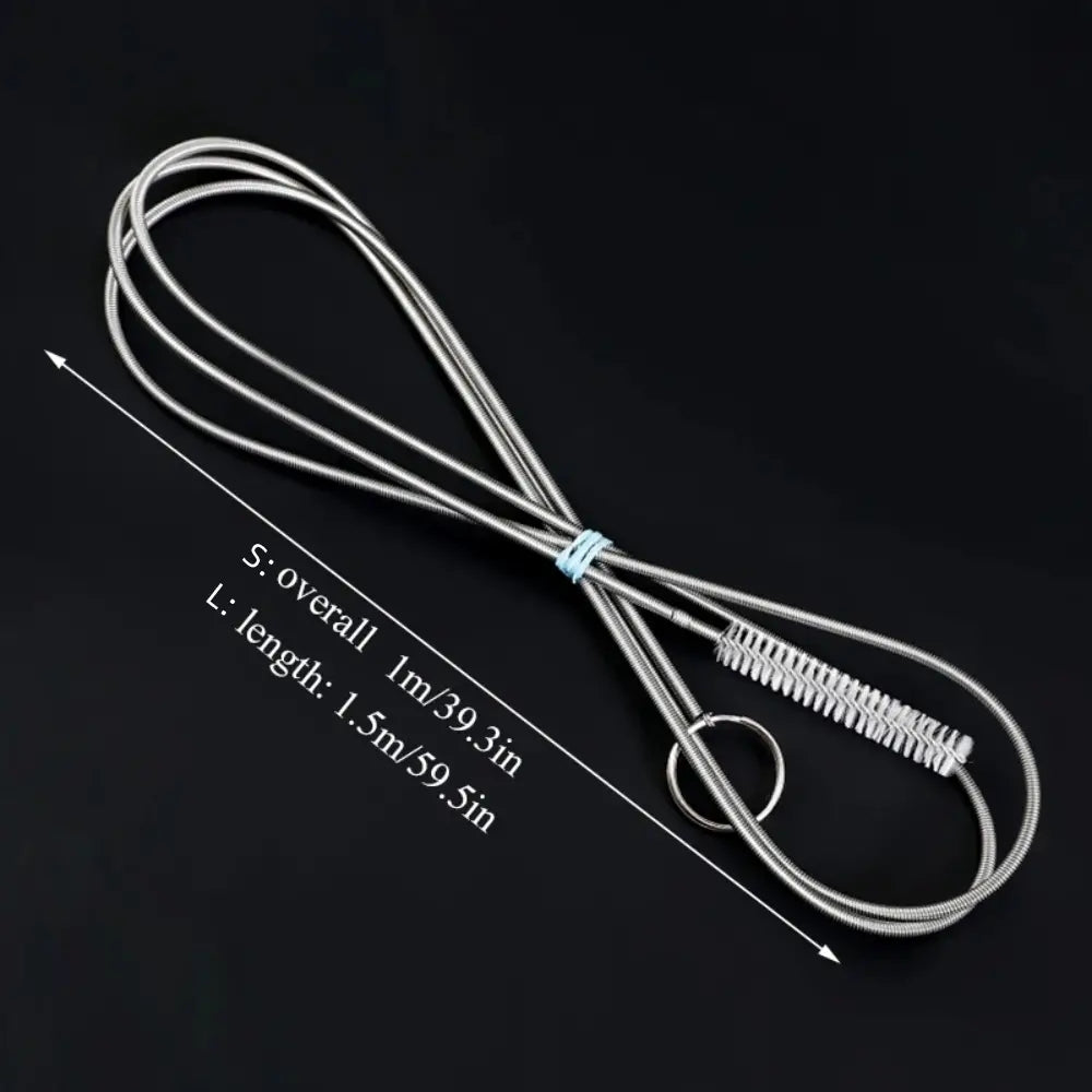 1pc Stainless Steel Spiral Washing Brush for Refrigerator Washer