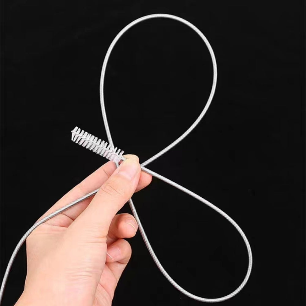 1pc Stainless Steel Spiral Washing Brush for Refrigerator Washer