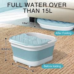 Large Collapsible Foot Bath Tub 15L with Handle