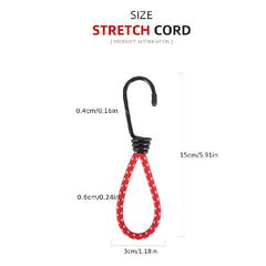 3pc Outdoor Tent Bungee Cords Hooks Canopy Tarps Tents Camping Cart Boats